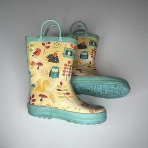 oakiwear forest animal  rubber boots child size 6 2017